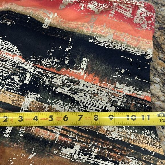 Carmen Marc Valvo One Shoulder One Piece Swimsuit Pacific Sunset Size 6 - Picture 7 of 10